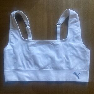 Puma Classic White Sports Bra